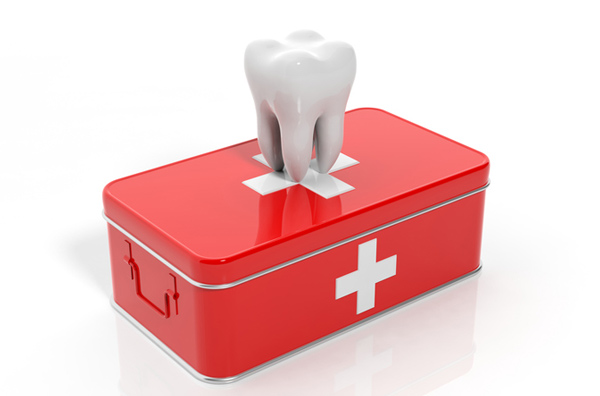 Rendering of tooth on emergency kit at Dental Care of Burlington in Burlington, MA 01985